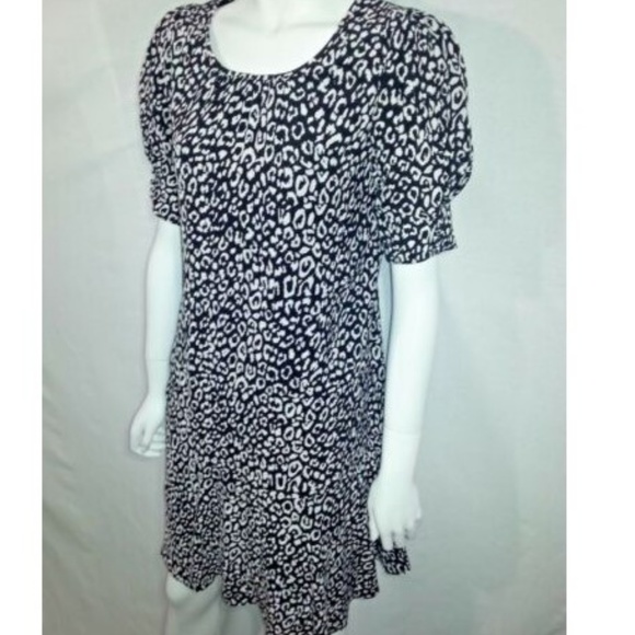 JOIE Angeni Leopard Print Puff Sleeve Dress XS - Picture 5 of 7